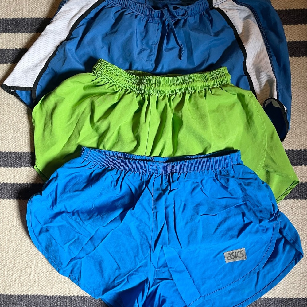 Lot of 3 Vintage Mens Running Shorts